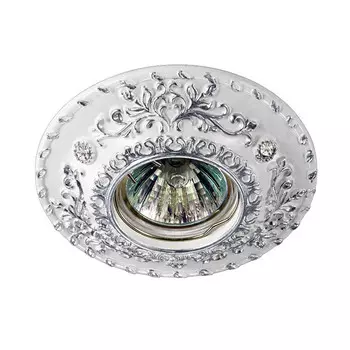 Светильник встраиваемый Novotech Pattern 370092 белый/хром IP20 GX5.3 50W 12V