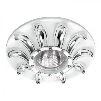 Светильник встраиваемый Novotech Pattern 370328 белый/хром IP20 GX5.3 50W 12V