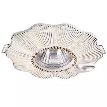 Светильник встраиваемый Novotech Pattern 370491 NT19 000 белый/золото 50W 220V