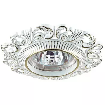 Светильник встраиваемый Novotech Vintage 370025 белый/золото IP20 GX5.3 50W 12V