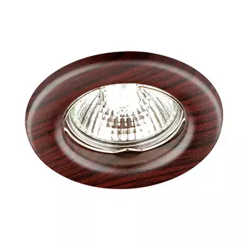 Светильник встраиваемый Novotech Wood 369715 NT12 271 темное дерево GX5.3 50W 12V