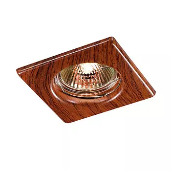 Светильник встраиваемый Novotech Wood 369717 NT12 271 красное дерево GX5.3 50W 12V