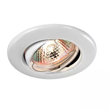 Светильник встраиваемый поворотный Novotech Classic 369696 NT12 274 белый GX5.3 50W 12V