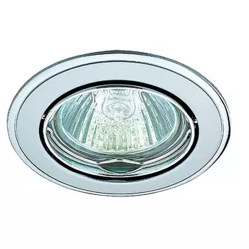 Светильник встраиваемый поворотный Novotech Crown 369104 NT09 266 никель и хром GX5.3 50W 12V