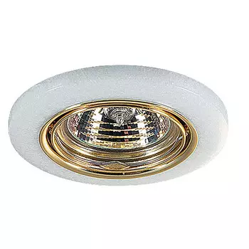 Светильник встраиваемый поворотный Novotech Stone 369278 NT09 228 золото/белый GX5.3 50W 12V