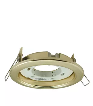 Светильник встраиваемый REV Gх53 D100 мм круглый IP20 золото