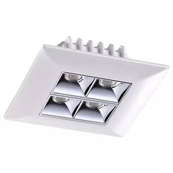 Светильник встраиваемый светодиодный Novotech Antey 357833 белый/хром 3000К 10W 110-265V