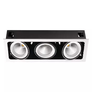 Светильник встраиваемый светодиодный Novotech Gesso 358039 белый/черный 3х32W 220V