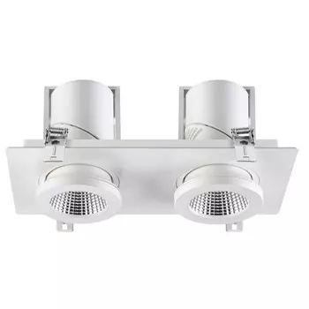 Светильник встраиваемый светодиодный Novotech Prometa 357874 NT18 098 белый 2х25W 220-240V