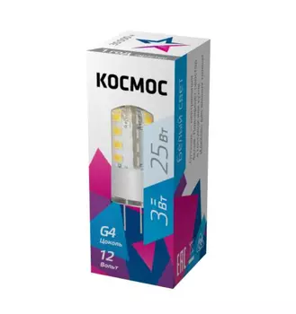 Светодиодная лампа Космос 3Вт G4 12В 4500К