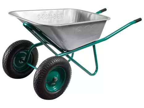 Тачка строительная двухколесная 75 л