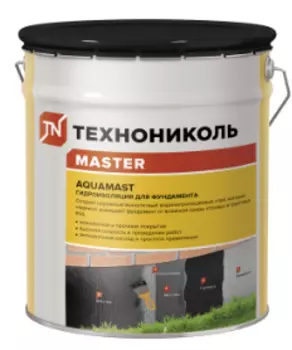 ТехноНиколь AquaMast Фундамент, 18 кг, Мастика битумная