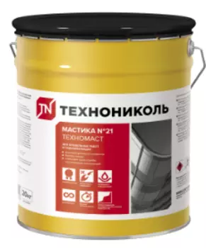ТехноНиколь Техномаст №21, 20 кг, Мастика битумная