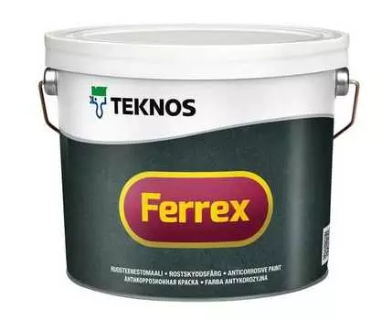 Teknos Ferrex, 10 л, Краска по металлу антикоррозийная масляно-алкидная