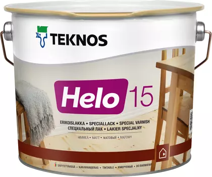 Teknos Helo 15, 9 л, Лак специальный