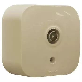 Телевизионная розетка звезда 1-местная Legrand Quteo ОП 782245 слоновая кость