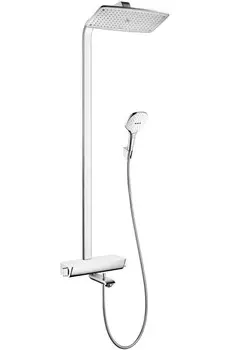Термостат для ванны Hansgrohe Raindance Select E 360 Showerpipe, белый
