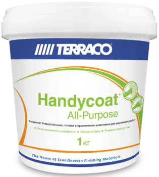 Terraco Handycoat All Purpose, 1 кг, Шпатлевка готовая универсальная