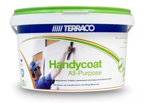 Terraco Handycoat All Purpose, 3.5 кг, Шпатлевка готовая универсальная