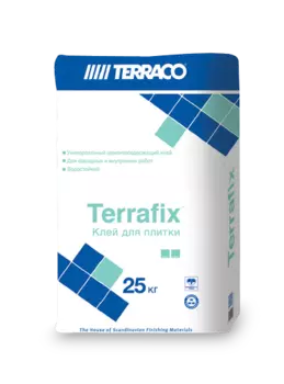 Terraco Террафикс, 25 кг, Клей для плитки серый