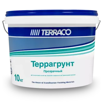 Terraco Террагрунт Clear, 10 кг, Грунтовка проникающая акриловая