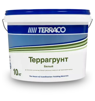 Terraco Террагрунт White, 20 кг, Грунтовка проникающая акриловая