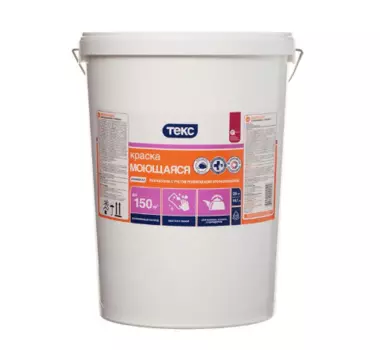 Текс А 14 кг, Краска интерьерная моющаяся Универсал (белая)