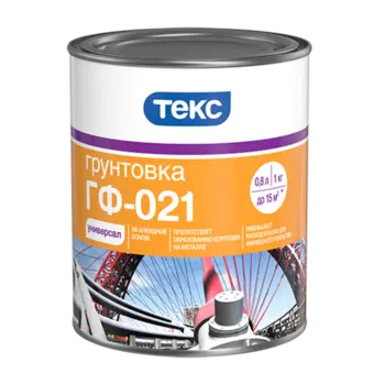 Текс ГФ-021 1 кг, Грунтовка антикоррозионная алкидная (красно-коричневая)