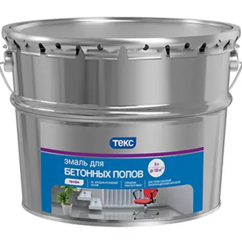 Текс Профи 9 л, Эмаль алкидная для бетонных полов (красно-коричневая)