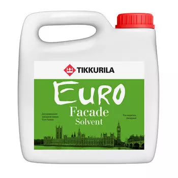 Tikkurila Euro Facade, 3 л, Растворитель