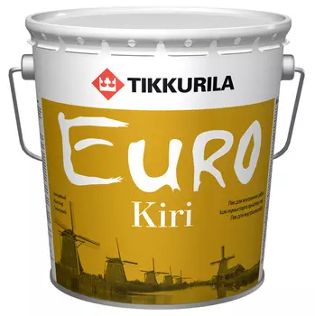 Tikkurila Euro Kiri, 2.7 л, Лак полуматовый