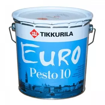 Tikkurila Euro Pesto 10 9 л, Краска интерьерная латексная (белая)