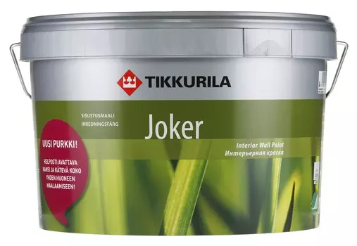 Tikkurila Jocker C 9 л, Краска интерьерная акрилатная (полупрозрачная)