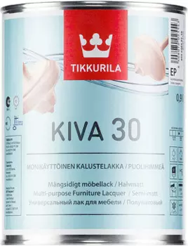 Tikkurila Kalustelakka Kiva 30, 2.7 л, Лак для мебели универсальный