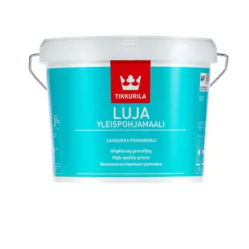 Tikkurila Луя 20 C 2,7 л, Краска интерьерная акрилатная для влажных помещений (белая полуматовая под колеровку)