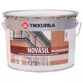 Tikkurila Novasil MRA, 9 л, Краска фасадная по кирпичу и бетону акрилатная