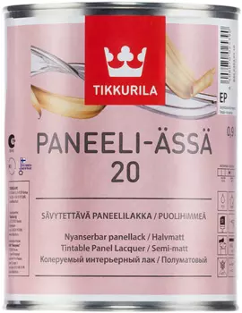 Tikkurila Paneeli Assa 20, 0.9 л, Лак для дерева интерьерный