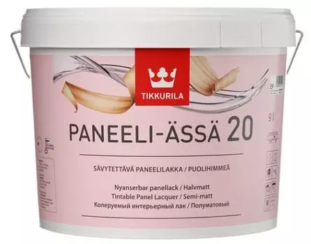 Tikkurila Paneeli Assa 20, 9 л, Лак для дерева интерьерный