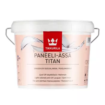 Tikkurila Paneeli-Assa Titan, 3 л, Лак для дерева