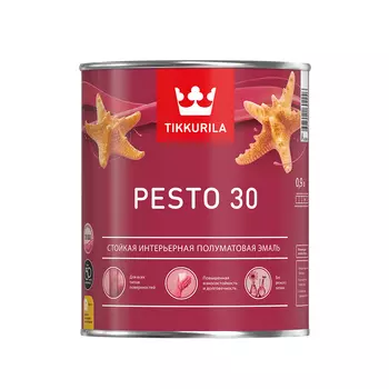 Tikkurila Pesto 30 А 9 л, Эмаль алкидная полуматовая