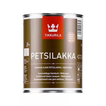 Tikkurila Petsilakka, 1 л, Лак для дерева махагон