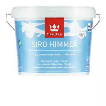 Tikkurila Сиро Мат 2,7 л, Краска интерьерная акрилатная (белая)