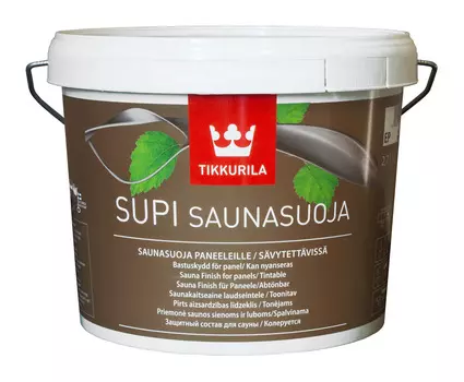 Tikkurila Supi Saunasuoja, 2.7 л, Лак для дерева