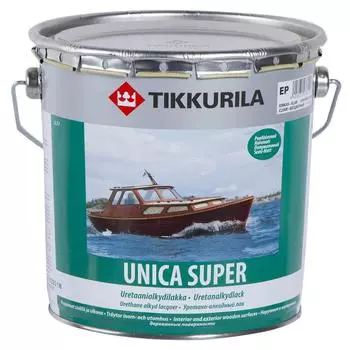 Tikkurila Unica super, 2.7 л, Лак для дерева прозрачный полуматовый