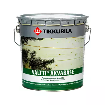Tikkurila Valtti Akvabase, 9 л, Грунт-антисептик по дереву масляный