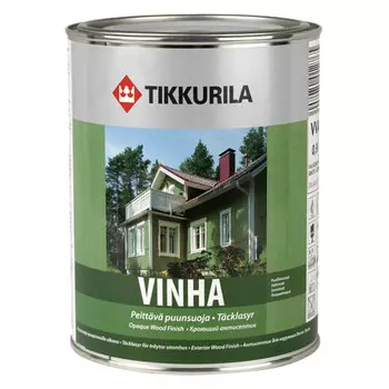 Tikkurila Vinha C, 0,9 л, Краска фасадная по дереву акрилатно-алкидная база