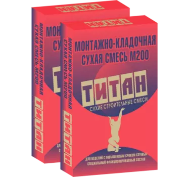 Титан М-200, 40 кг, Смесь монтажно-кладочная