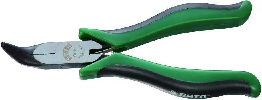 Тонкогубцы мини Sata 5" S70613A изогнутые 130 мм