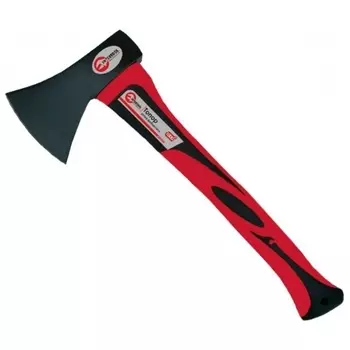 Топор Intertool туристический цельнометаллическая прорезиненная рукоять 600 г