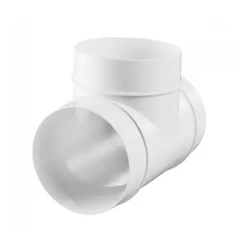 Тройник для круглых каналов Vents Пластивент 131 D100 мм